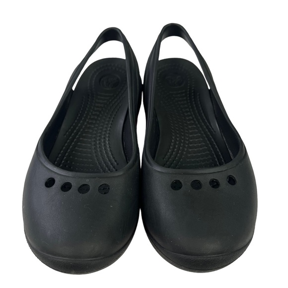 Crocs Tone Skylar Slingback Flats Black Pink Womens Size 6 - Picture 5 of 10